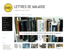 Tablet Screenshot of lettresdemalaisie.com